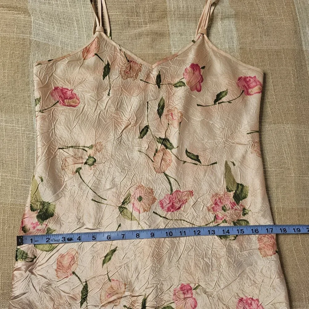 Vintage Cottagecore Western Coquette Coastal Floral Patterned Maxi Slip Dress - Picture 8 of 11